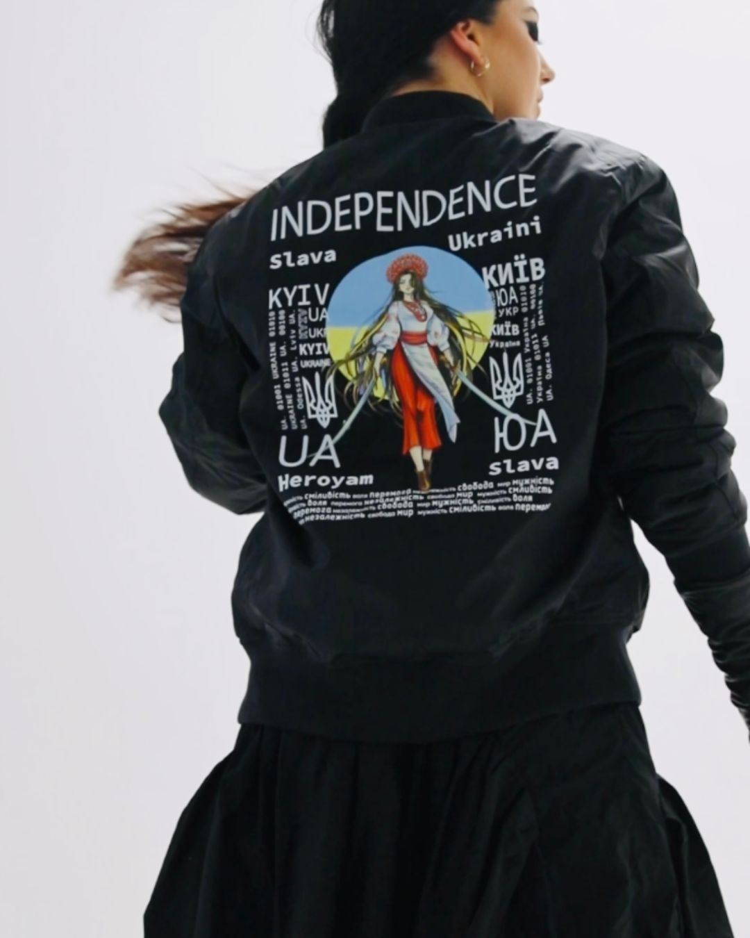 COLLAR BOMBER JACKET - INDEPENDENCE - НЕЗАЛЕЖНІСТЬ