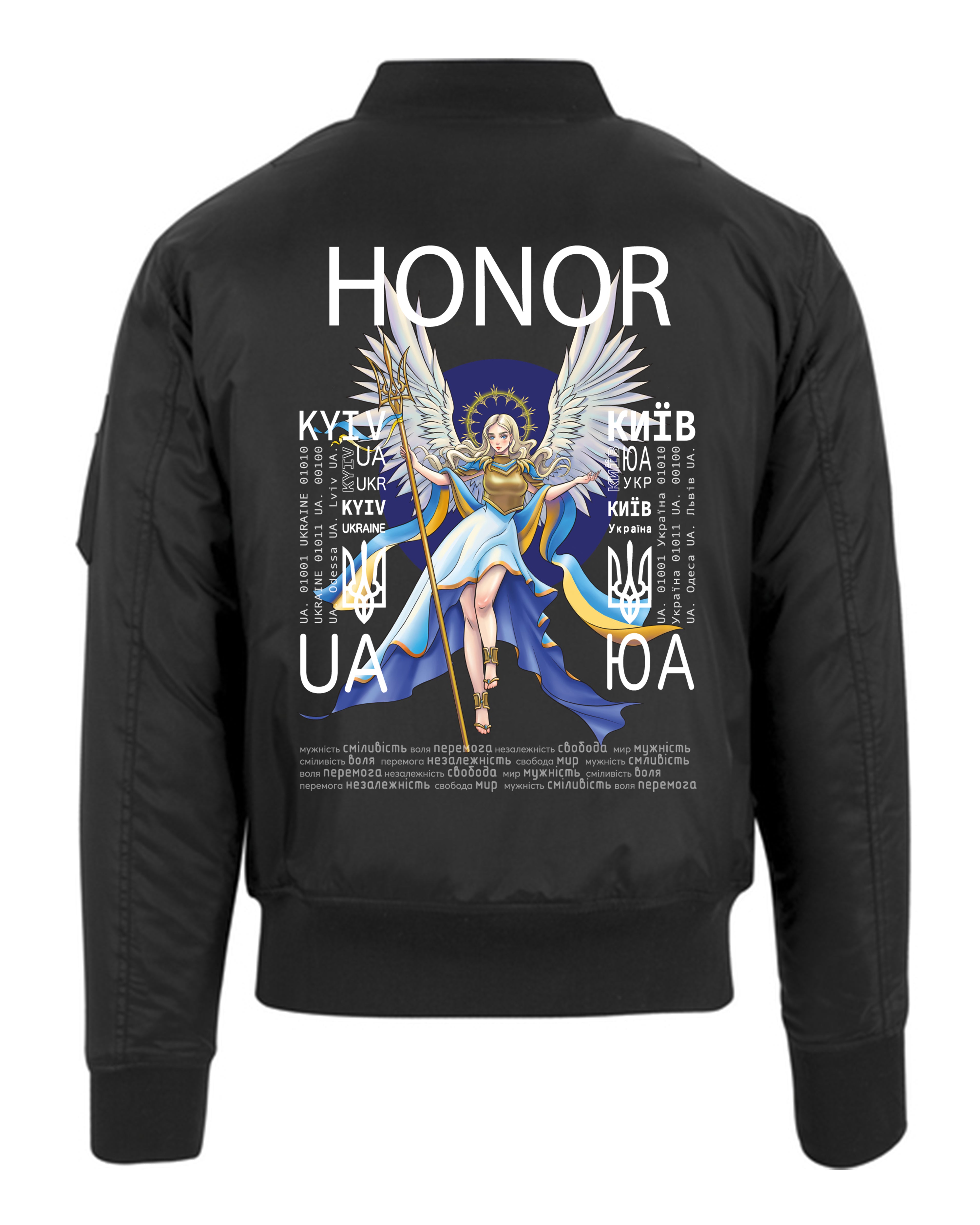 COLLAR BOMBER JACKET - HONOR - ЧЕСТЬ
